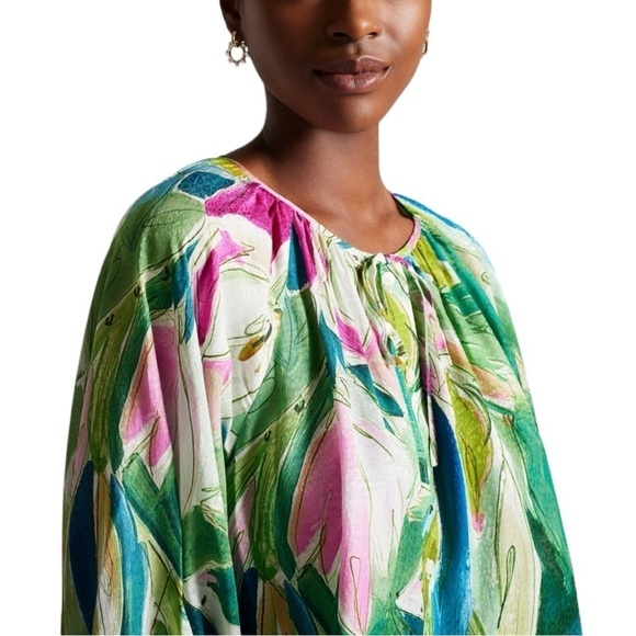 Ted Baker London Raglan Puff Sleeves Blouse  Size 8 US (3 UK) - Picture 3 of 11